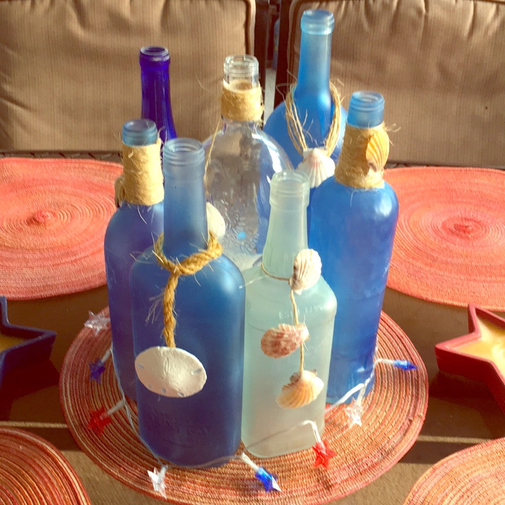 Decorative Beach Themed Bottles